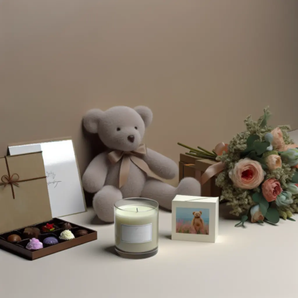 Dodatki do kwiatów: czekoladki, świeczki i drobne prezenty