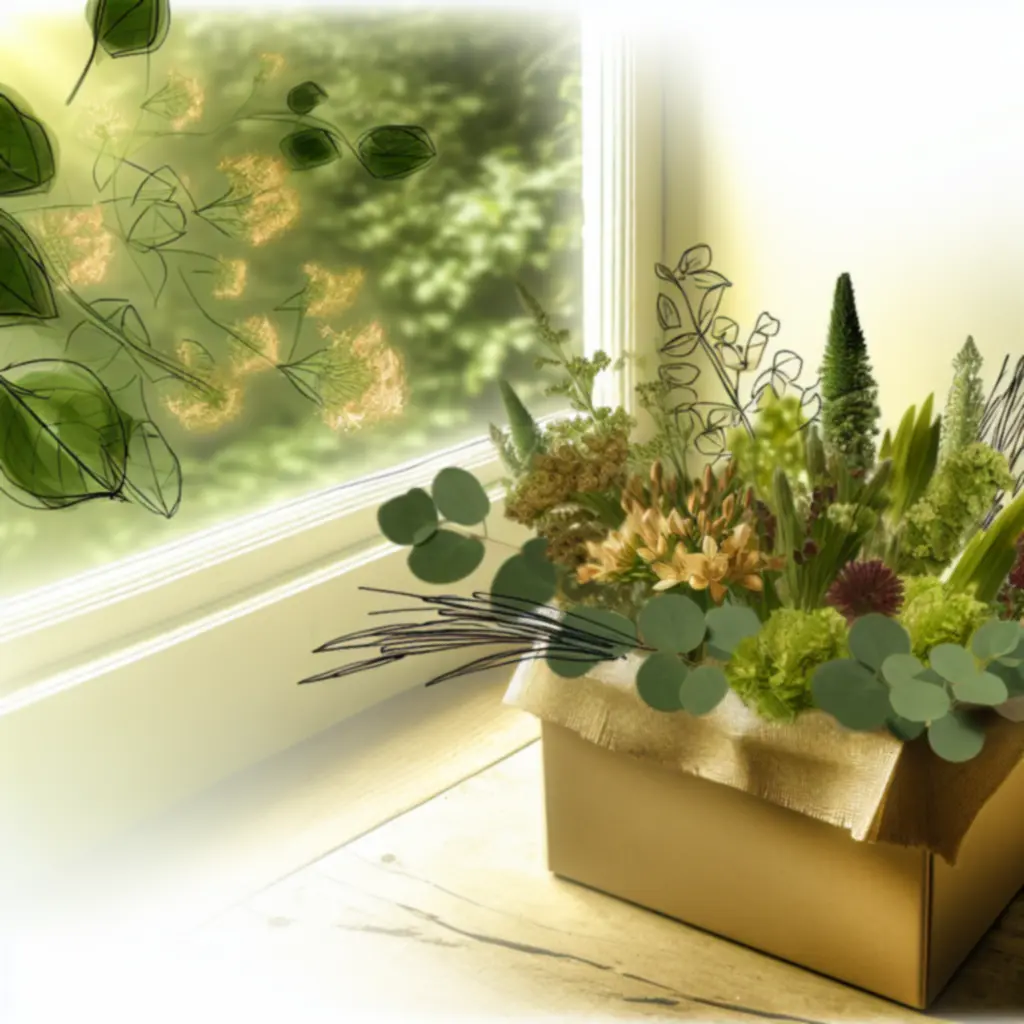 Ekologiczna kompozycja z lokalnych kwiatów w naturalnej oprawie