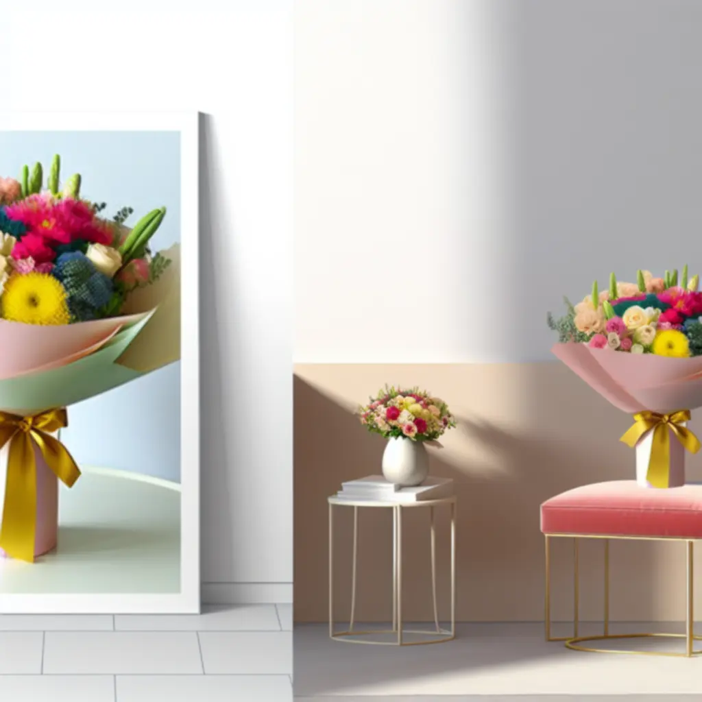 Sezonowy bukiet kwiatów w pastelowych kolorach